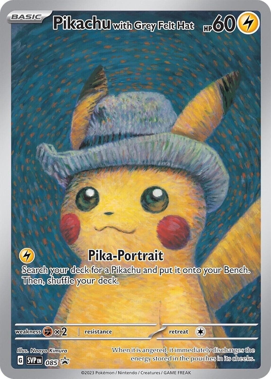Pikachu with Grey Felt Hat Scarlet-Violet-Japanese-Promos-Expansion 085
