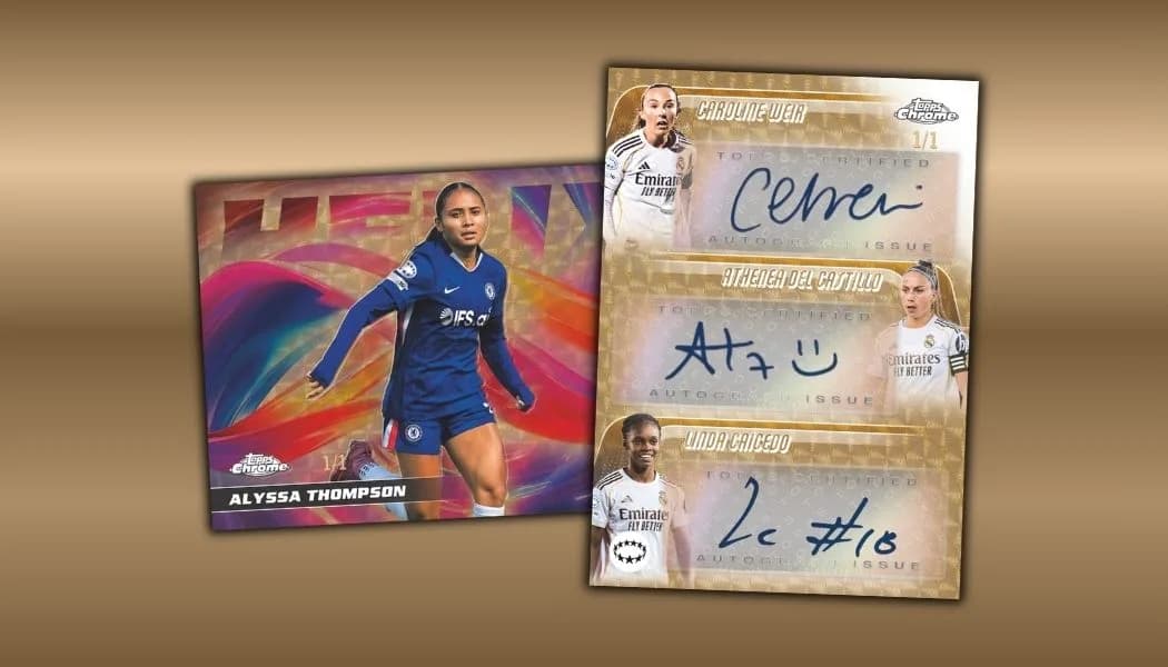 2025-26 Topps Chrome UEFA 女子冠軍聯賽足球卡清單及詳情